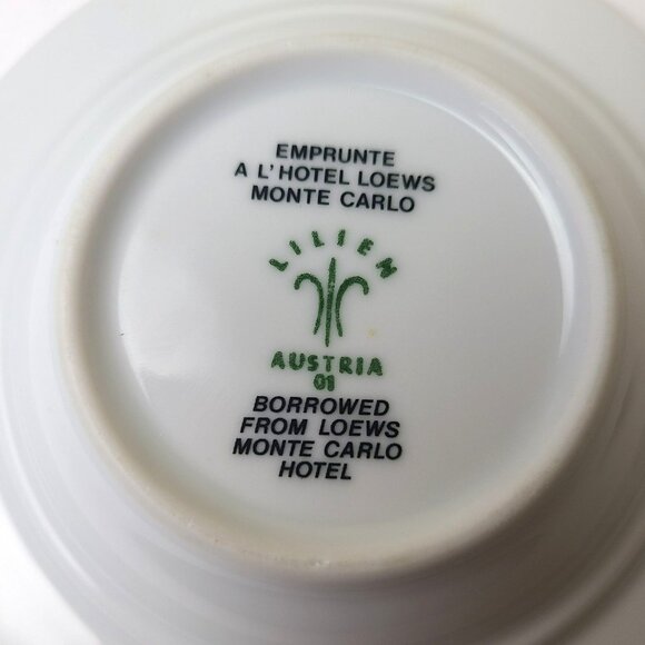 Hotel Loews Monte Carlo Borrowed Ash Tray Ashtray 5" Lilien Austria Porcelain - Picture 3 of 7